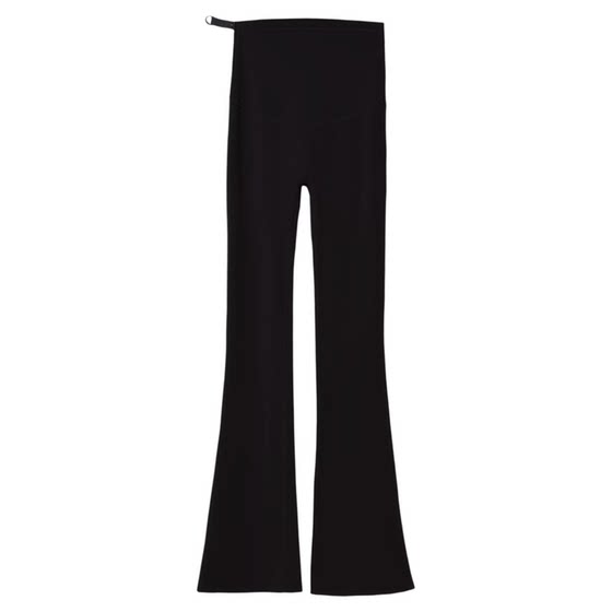
Ice silk flared pants for pregnant women, spring and summer thin outer wear, summer clothes, slimming floor-length leggings that do not tighten the belly during pregnancy