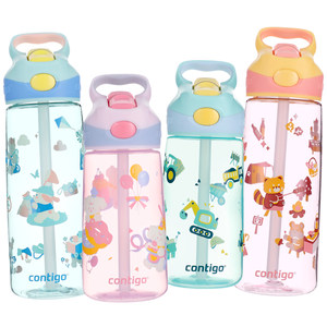 
Contigo Condik children's water cup straw cup kindergarten baby going to school special anti-fall kettle summer