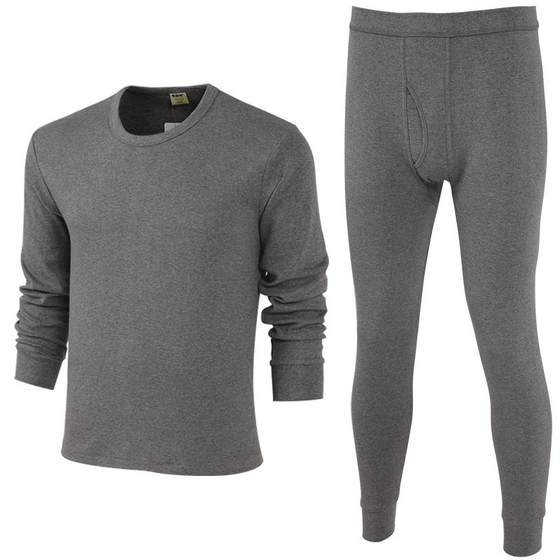 Hengyuan Xiangxiang Qiu Yi Qiu Pants Men's Set Pure Cotton Men's warm underwear thin 100%full cotton sweater red