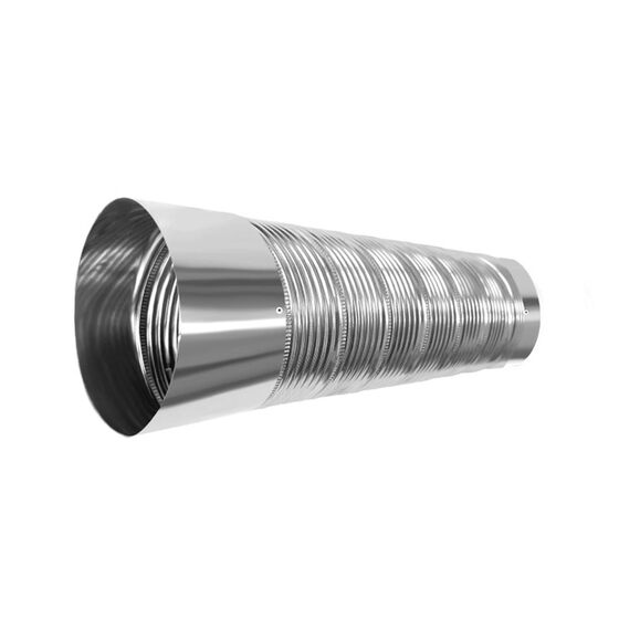 
304 stainless steel smoke exhaust pipe exhaust pipe thickened rat bite and bendable high temperature resistant barbecue kitchen range hood pipe