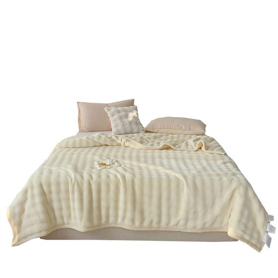 
Category A Rabbit Plush Blanket Sofa Cover Blanket Milk Velvet Warm Blanket Fur Velvet Sheets Air Conditioning Blanket Office Nap Blanket