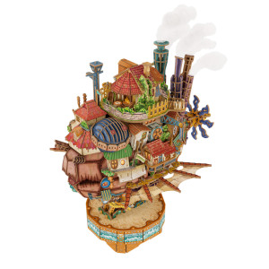 
Same-interest assembled model Wandering Castle handmade diy cabin building blocks adult version toys Children's Day gift for girls