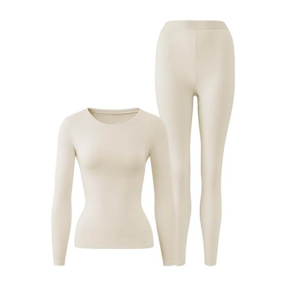 [Same style in Cheng Yi] Youkeshu wetproof cold thermal underwear autumn clothes and autumn pants heating plus velvet thickened couple suit
