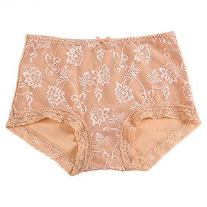 Die Anfen's underwear women's net gauze transparent cotton large size sex couple middle waist girl pants girl pants girl pure cotton
