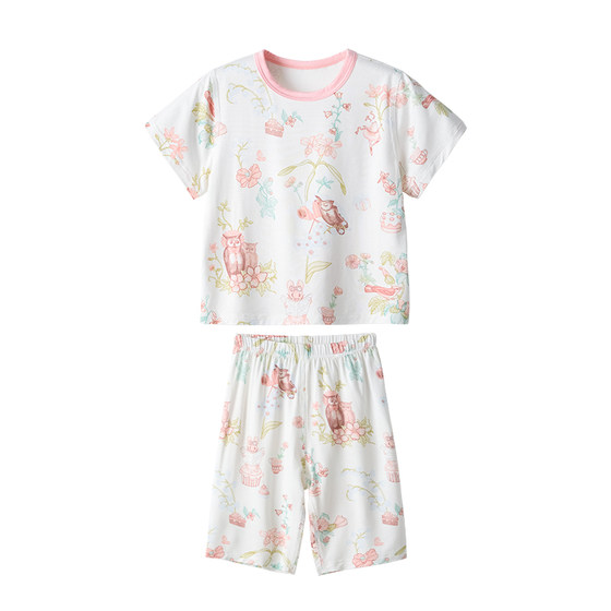
BETUS children's pajamas summer 2026 new baby boy thin clothes girls short-sleeved Cocos home clothes