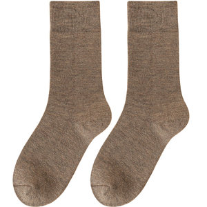 Wool socks men in winter plus velvet thickened long tube cotton socks autumn and winter snow northeast cold prevention towel bottom socks