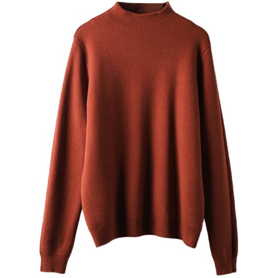 
Produced by Xiaoer [adding fat and thickening] Solid color small turtleneck plus velvet pullover sweater base shirt comfortable and versatile top
