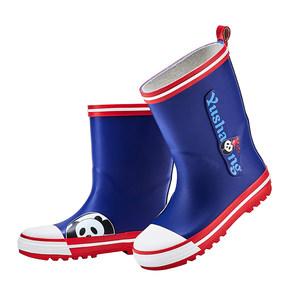 
Children's rain boots medium-sized children's rain boots water shoes wear-resistant non-slip four seasons student rubber shoes boys and girls natural rubber