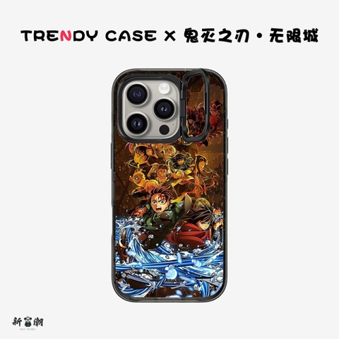 Anime Demon Slayer – 3D Illustration, Bumper Plus/Pro/Max – 16, 15, 14, 13, 12 iPhone Case