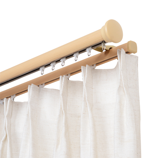 Farrell Minimalist Curtain Rod - Aluminum Alloy Single/Double Rail
