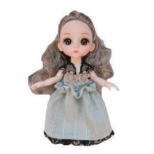 
6 inch 16 cm 8 minutes doll clothes multi-joint dress dress skirt OB11bjd toy wedding dress dolls