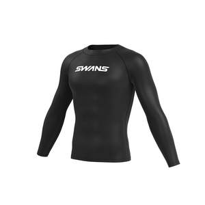 SWANS Swimsuit Boys Swim Set Switching Speed ​​Dry Sleeve Long Sleeve Professional Large -size Men's Swimming Wave clothes

