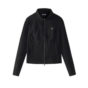 
FILA FUSION Fila Fashion Brand Woven Top for Women 2025 Summer New Fashion Simple Slim Stand-Up Jacket