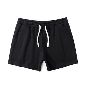 Mr. Hui in summer men's three -point solid color shorts men's slim trendy pure cotton casual pants sports fitness 3 -point pants