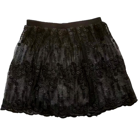 2025 layered skirt, butt curtain hem sweater lace base artifact layered bottom skirt small white skirt cover hip skirt
