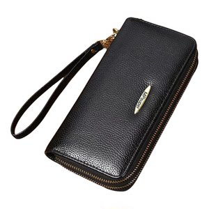 [Double zipper wallet] New handbag ladies long zipper wallet large -capacity Korean card bag coin purse
