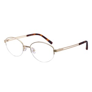 
[New Product] Wooden Ninety Half Frame Glasses Oval Metal Frame Fashionable Intelligent Lightweight Frame MJ12FM1173