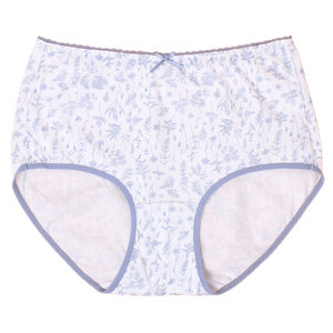 Four Die Anfen Ms. Anfen Cotton Pants Gift Box High -waisted Print 100%All -Cotton Large size anti -allergic bottom pants