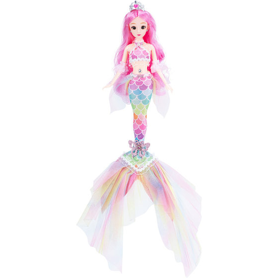 
Mermaid Princess Doll Set Toys Little Girl Children's Simulation Oversized Girl Doll 2025 New Model