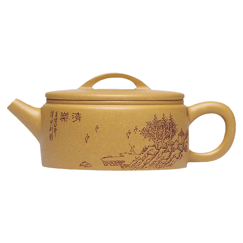 中国宜興紫砂壺 藏壶天下宜兴紫砂壶国高工余跃纯手工底槽清大三足鼎鼐2000cc