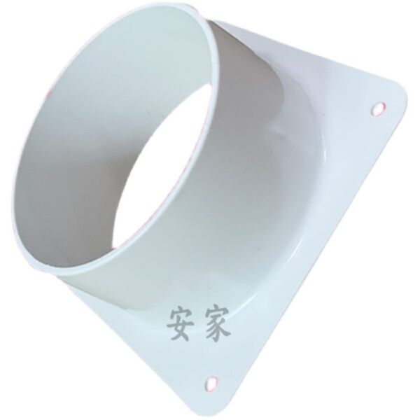 Raccord Pour Extracteur Air Connecteur De Conduit D'Aération à Bride Plastique - Trous Pré-percés - 100 Mm - Pour Ventilation Salle De Bain, Cuisine Adaptateur Tuyau Ventilation Trous Pré-percés