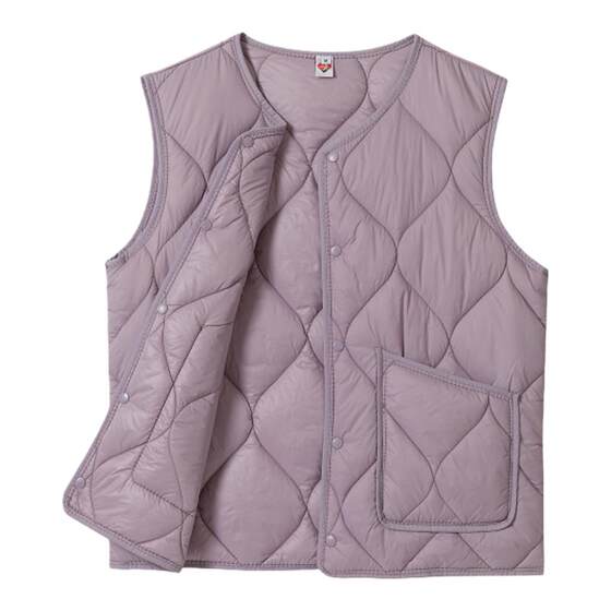 
New autumn and winter zipper down cotton vest men's thin style large pocket student base warm vest short style short shoulder