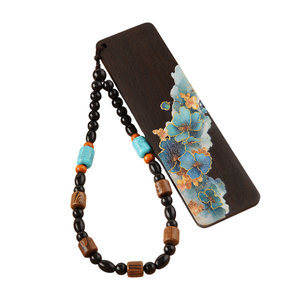 Guzheng nail storage board painted solid wood pipa nail wrapping card tassel wrapping board deck box accessories