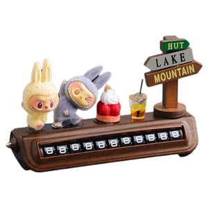 
YUJIAN丨Labubu car interior car ornaments function car phone plate temporary parking number plate