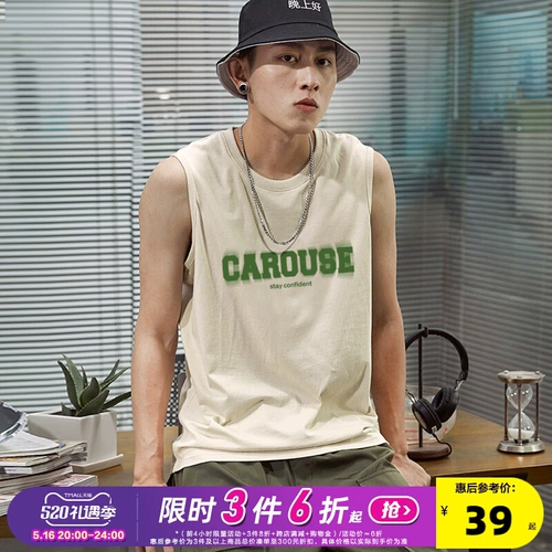 Летний жилет, хлопковая футболка без рукавов, свободный крой