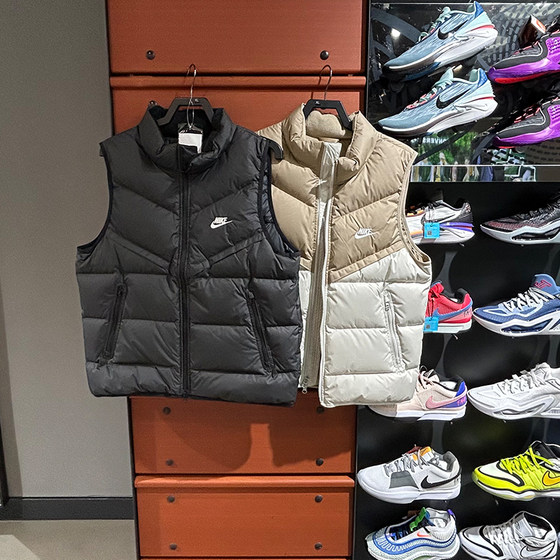 正品Nike耐克男子冬季防风保暖背心羽绒马甲FB8184-010FB8184-247