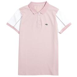 Crocodile Pink Polo Shirt Women's Short-sleeved T-shirt Summer Cute Casual T Slim Design Versatile Polo Collar T-shirt