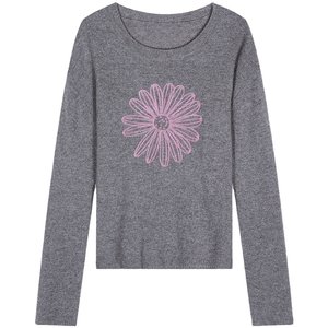 
Luoluo sweater for autumn and winter women's new design for 2025 small loose wool gray sweater