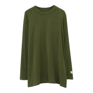 
Can be layered and worn ~ Comfortable Mask T Maternity T-shirt Top Spring and Autumn Slimming White Elastic Long Sleeve Bottoming Top