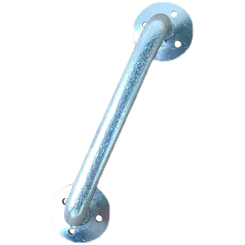 Galvanized Rounded Handle Iron Door Handle Extended Solid Round Steel Pipe New Chinese Style ...