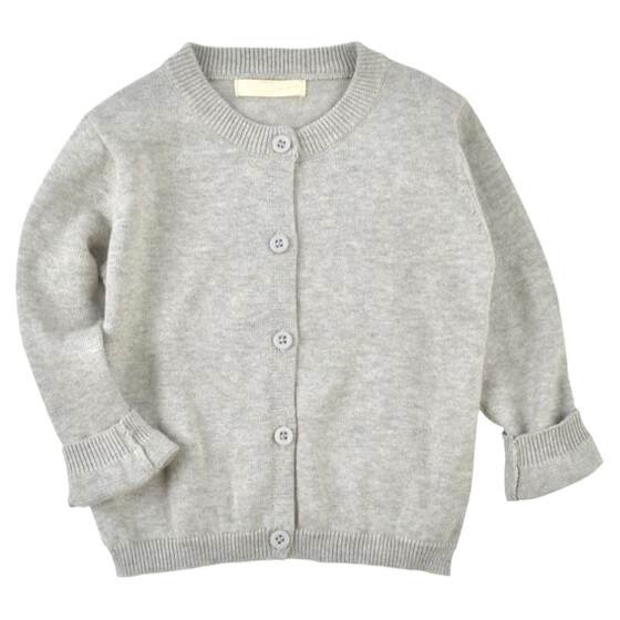 Children's knitted cardigan thin coat baby baby sweater girl boy spring and autumn pure cotton small outerwear clothes