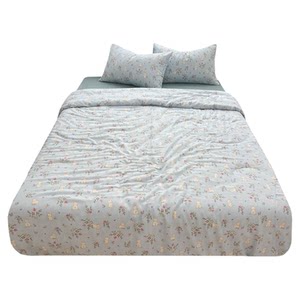 
Class A full cotton double layer yarn Xinyuetu bed sheet single piece pure cotton small fresh quilt single bed sheet pillow case can be matched with three 4-piece set