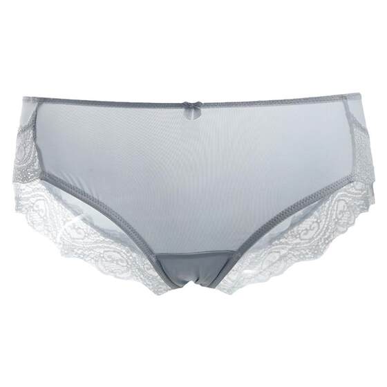 
Greer high-end breathable lace underwear for women pure cotton crotch 3 pairs of skin-friendly nude silky mid-waist briefs
