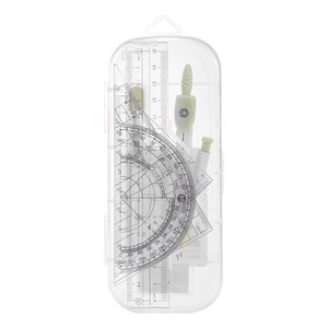 
Compass ruler set for students, special for junior high school students, high school entrance examination triangle ruler, sixth grade stationery, professional drawing ruler, primary school student clip pen, triangle ruler, triangle plate, ruler, iron compass