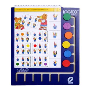 
Logic Dog Original Genuine 10/6 Button Operation Board Six-button Template Early Education Thinking Training Kindergarten Educational Toys