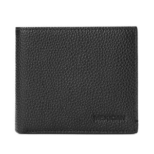 Scarecrow Short Wallet Men's Genuine Leather Simple Thin Wallet Gift Box Wallet Card Bag Gift for Dad and Boyfriend