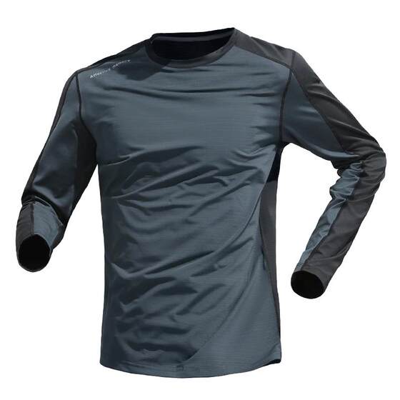 
Ice silk T-shirt men's summer thin quick-drying clothes long-sleeved sun protection sports top new breathable outdoor running clothes