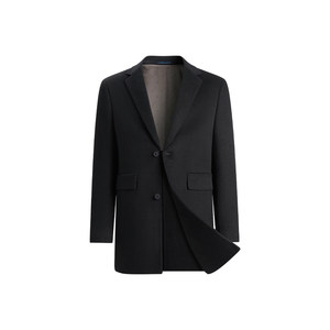 
[Wool}Shanshan Coat Men's 2025 Autumn New Product Men's Woolen High-end Business Casual Mid-length Jacket