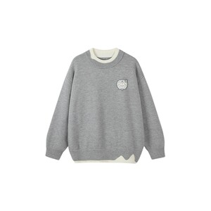 
[Doraemon] Bosie Boxi 2025 autumn new fake two-piece sweater male couple casual knitted sweater