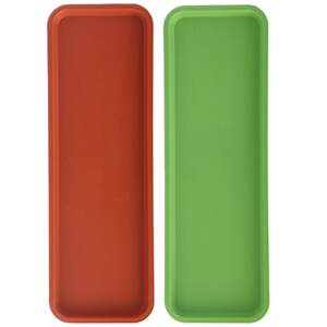 
Extra large rectangular plastic flower pot tray balcony drying clothes rack water tray base succulent basin slender mat