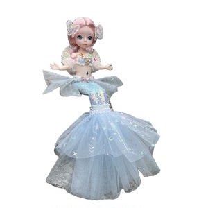 
Princess Doll Star Moon Mermaid Girl Toy Children's Birthday Gift Internet Celebrity Handmade Doll Dance Class Gift