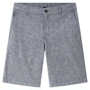 
Giordano shorts men's natural linen cotton woven semi-elastic waist thin casual shorts 01103340