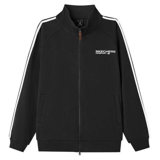 
Skechers stand collar sports coat trousers 2026 spring same style comfortable casual American zipper jacket for men and women