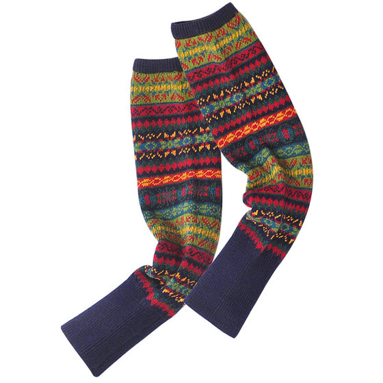 Autumn and winter thick -type Bohemian ethnic wind socks set women over knee -legged socks, knee -legged boots, stepping on pants piles pile
