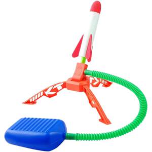 Children's foot stepping on the sky rocket launchers, small toys, outdoor boys foot pedal fired flying sky cannon square
