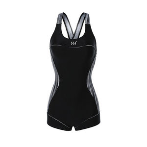 361 one-piece swimsuit for women's conservative students, triangular belly covering and slimming training, professional sports sexy swimsuit